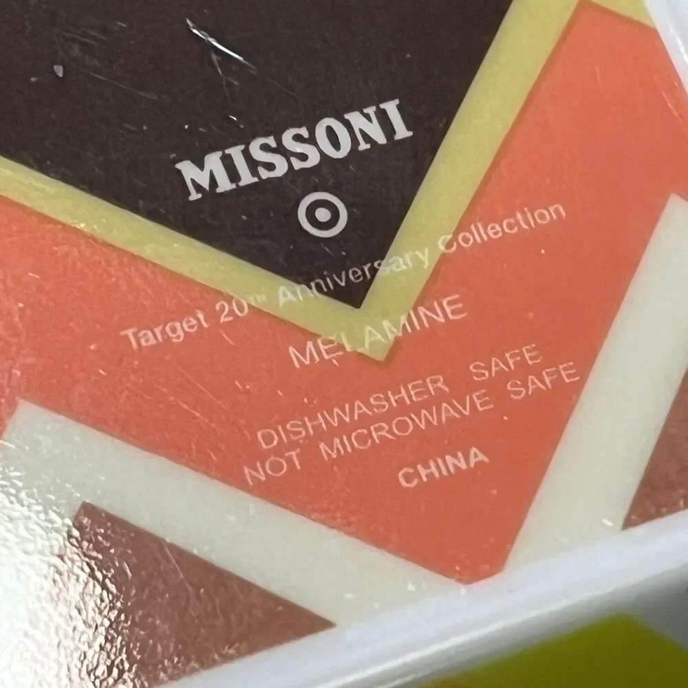 Missoni Target Set of 4 Cereal Bowls 20th Anniversary Melamine 6” Geometric